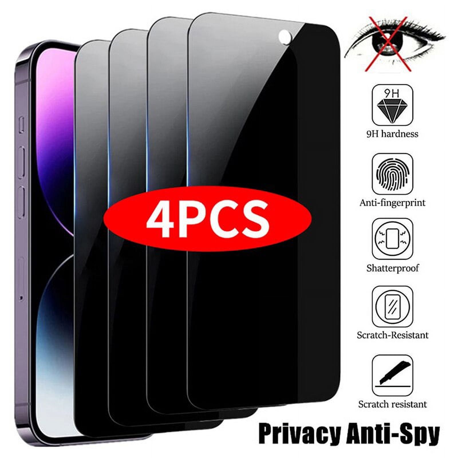 4PCS Privacy Screen Protector For iPhone 14 Pro Max 14 Plus AntiSpy