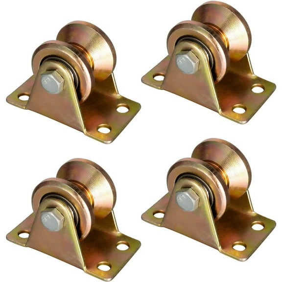 4PCS Pulley Steel Cable Pulley for Ropes 1-8mm Cable Pulley with 2 Ball Bearings