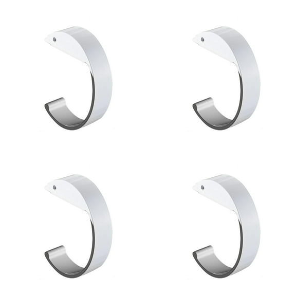 4PCS Purse Hook for Table C Shape Handbag Hanger Holder, Desk Hook for Hanging Bag, Heavy Duty Bag Hanger Ideal Purse Holder for Dining Tables, Desks, and More (White)