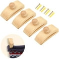 4PCS Quilt Wall Hangers, Wall Hanging Quilt Clamp, Wooden Blanket Wall Hanger, Quilt Holder for