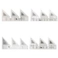 thumbnail image 1 of 4PCS Quilting Rulers,Shaped Acrylic Sewing Ruler Quilting Templates,Sewing Ruler Ruler for DIY Crafts 6-18 Inch-45°, 1 of 8
