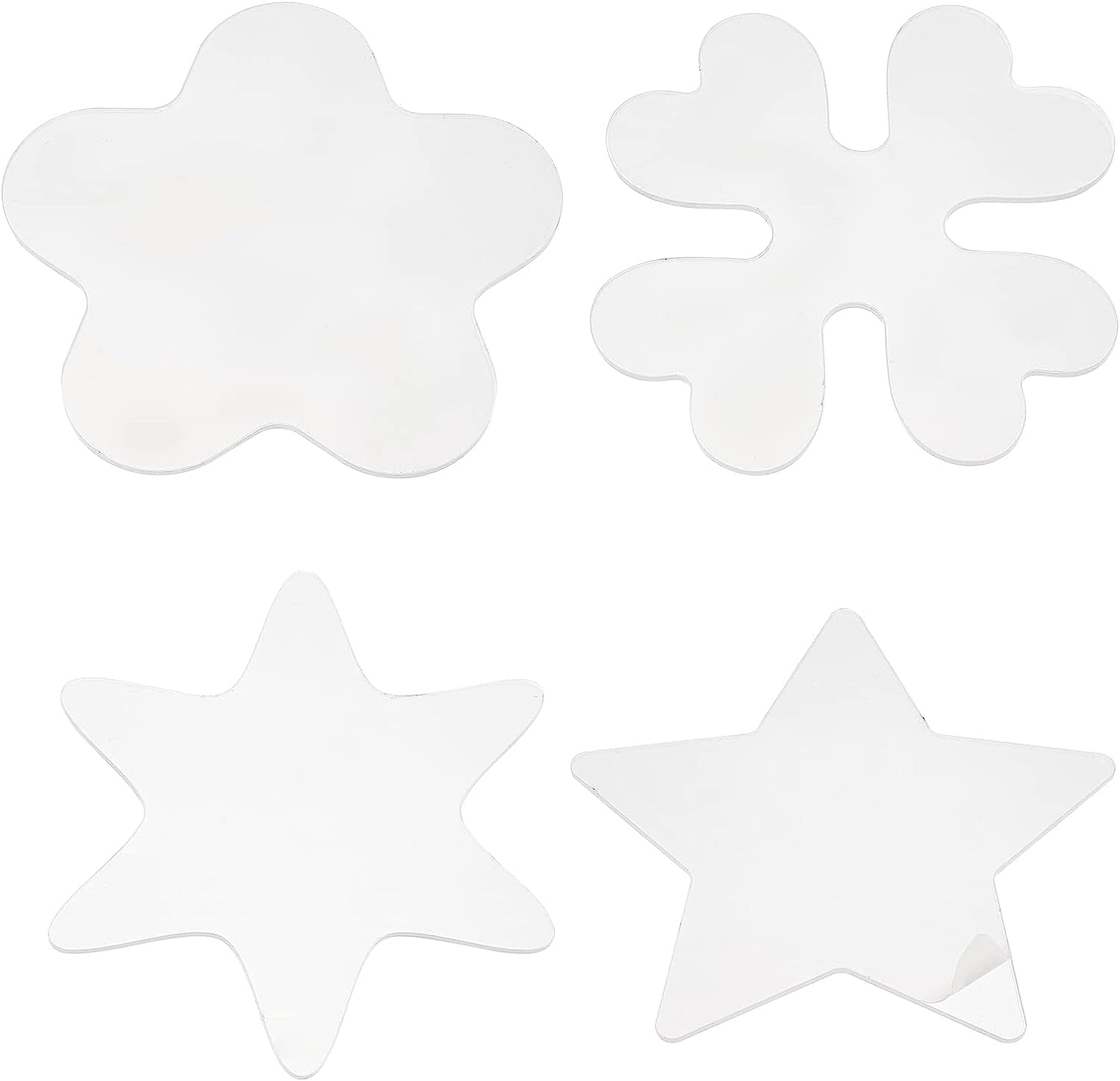 5 Pcs Quilting Ruler Waves Ruler Acrylic Quilting Templates For Machine