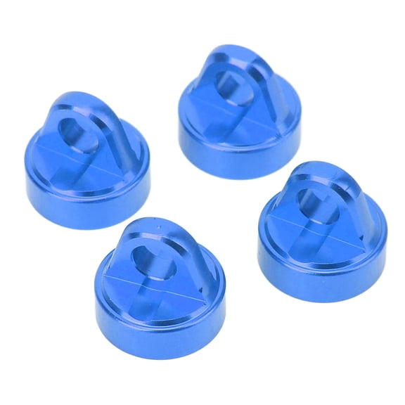 4PCS RC Shock Absorber Cap Aluminum Alloy RC Shock Absorber Upper Cover For LOSI 1/10 TENACITY Pro 4WD Brushless SCT Dark Blue