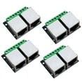 thumbnail image 1 of 4PCS RJ45 Ethernet Dual Female Terminal Breakout Board,3.5mm Pitch Connector Board Shielded Network Adapter Terminal, 1 of 7