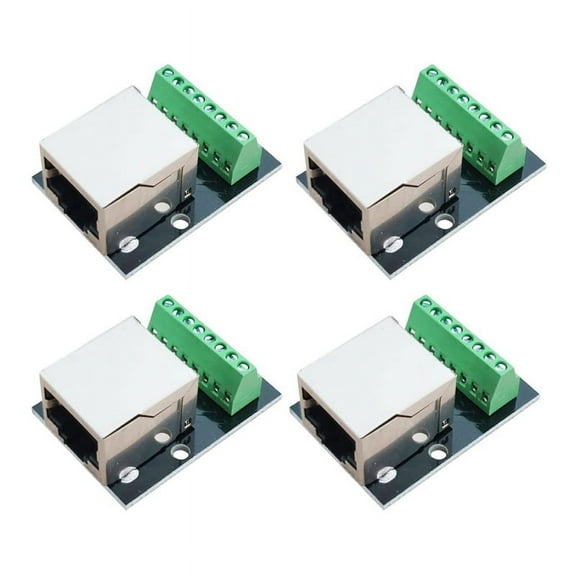 1x1 RJ45 Female Ethernet Socket Connector Right Angle 8p8c Cat5E