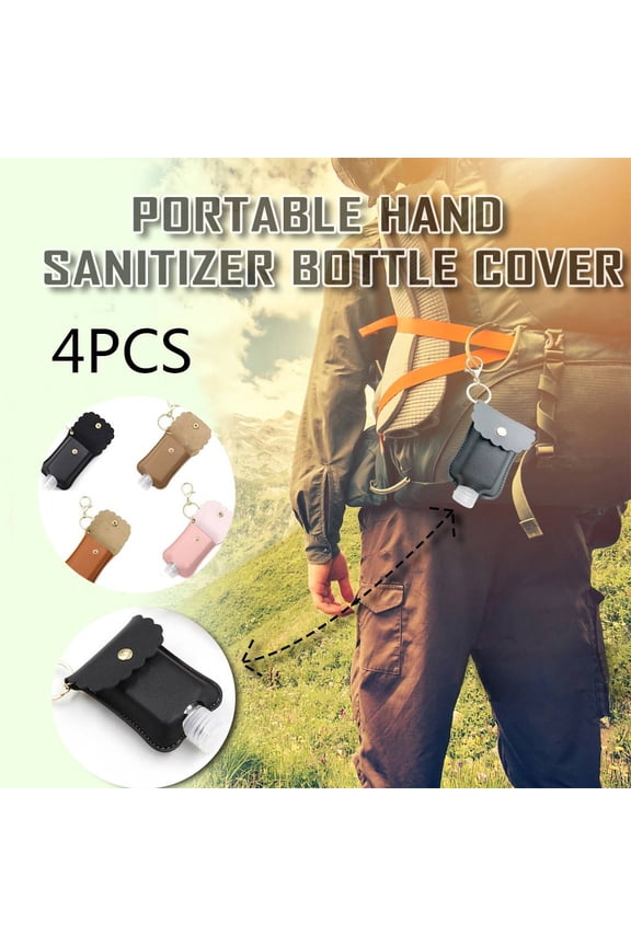 4PCS Refillable 50ml Travel Bottles with Keychain, Leakproof Empty Containers for Toiletries, Lotion, Cosmetics - Clear Plastic, Lightweight & Portable Multicolor