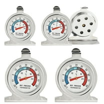 4PCS Refrigerator Freezer Thermometer, Large Dial Analog Thermometer for Refrigerator/Freezer/Fridge
