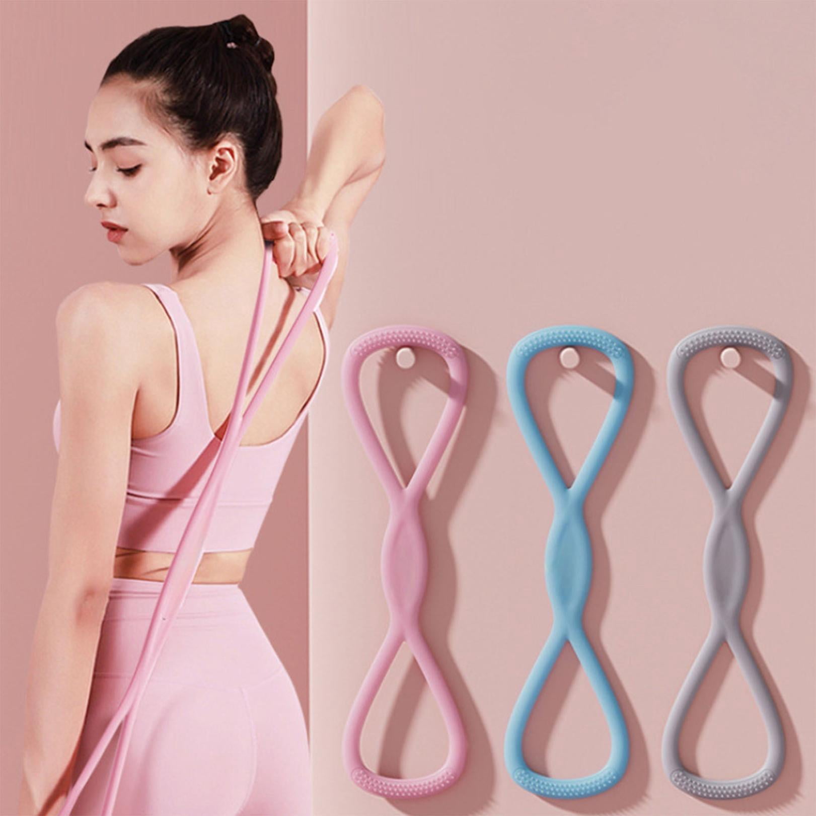 4PCS Resistance Bands, 8 Shaped Resistance Band For Women Men, 8 Shaped Resistance Rubber Band For Arms, Back, Shoulder Stretch With Handles, Gift For Sports Lover/Beginner, Not Break, Portable
