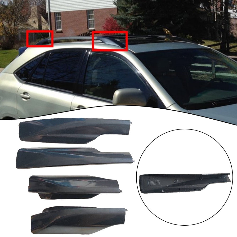 4PCS Roof Rack Cover Shell Rail End Cap for Lexus RX330 RX350 2004 2007