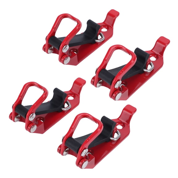 4PCS Roof Rack Shovel Mount Zinc Alloy Heavy Duty Rubber Holder Kit for Truck Bed Boat RV Yacht ATV UTV Offroad Tool Carrier Mounting Brackets