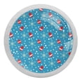 thumbnail image 1 of 4PCS Round Christmas Cabinet Fluorescence Knob Glowing in the Dark Furniture Drawer Pulls Handle with Screws, 1 of 5