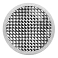 thumbnail image 1 of 4PCS Round Houndstooth Cabinet Fluorescence Knob Glowing in the Dark Furniture Drawer Pulls Handle with Screws, 1 of 5