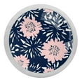 thumbnail image 1 of 4PCS Round Repeat Flowers Cabinet Fluorescence Knob Glowing in the Dark Furniture Drawer Pulls Handle with Screws, 1 of 5