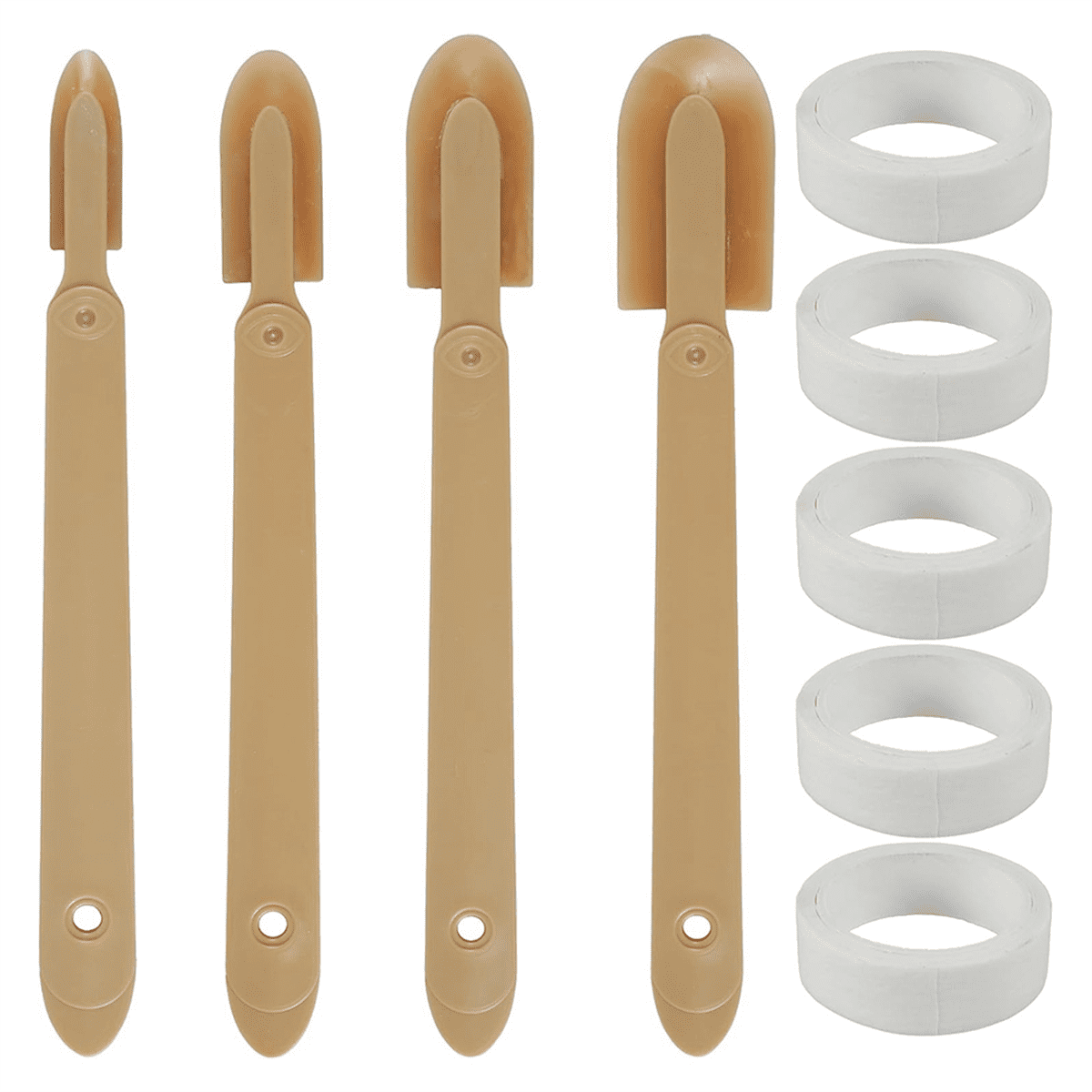 4PCS Rubber Caulking Tool,Caulking Spatulas Caulk Finishing Tool,B ...