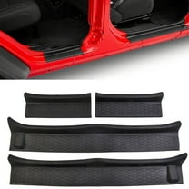 4PCS Rubber Door Entry Guards for Jeep for Wrangler JL JT 2018 2019 2020 2021 4-Door