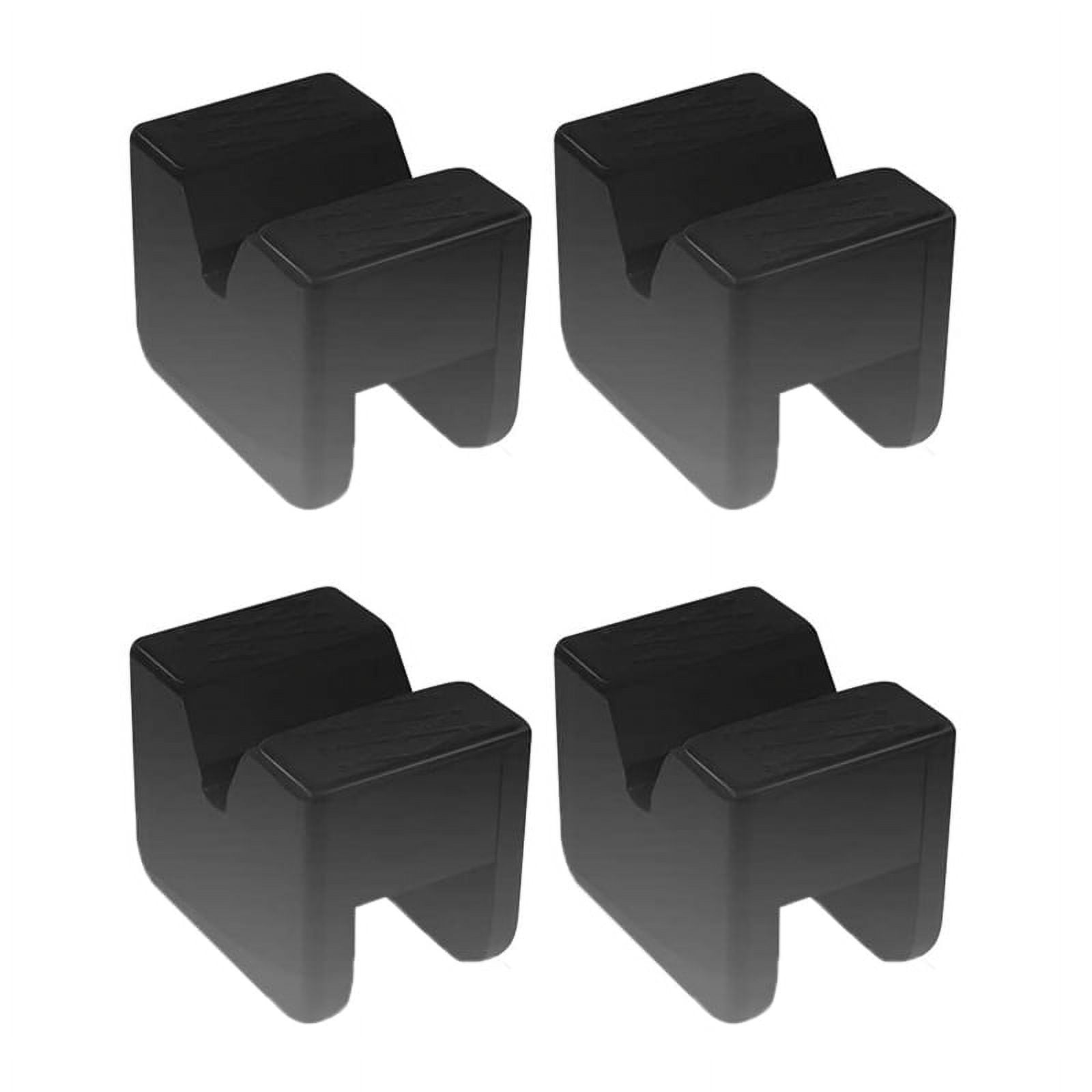 4PCS Rubber Jack Pad Stand Adapter Universal Slotted Frame Rail Pinch ...