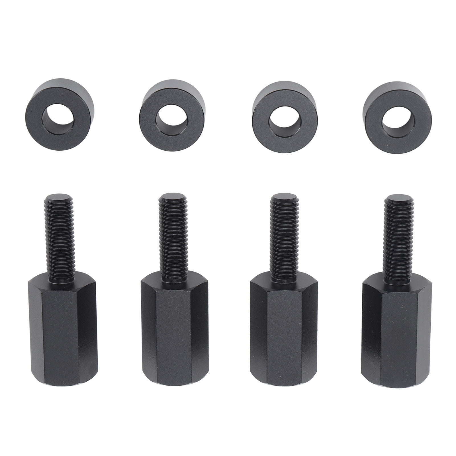 4PCS Rugged Seat Risers for Can-Am Maverick X3 All Years 2'' Black UTV Seat Lift Kit