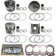 thumbnail image 1 of 4PCS S4E2 Piston + Piston Rings STD With Full Gasket Kit For Mitsubishi S4E2 Engine BD2G-2B5 Crawler Tractor WS400 WS500 Wheel Loader Piston Diameter 98mm, 1 of 9