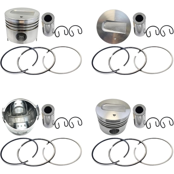 4PCS S4L Piston + Piston Rings For Mitsubishi S4L S4L2 Engine MM35T MM40CR MM40T Loader For LT360D CAT 304CR Excavator MT271 MT311 STD S4L piston Rings set Piston 31A17-07100 31A17-08400
