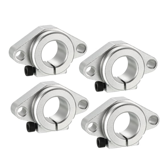 4PCS SHF20 Aluminum Linear Motion Rail Clamping Rod Rail Guide Support for 20mm Dia Shaft