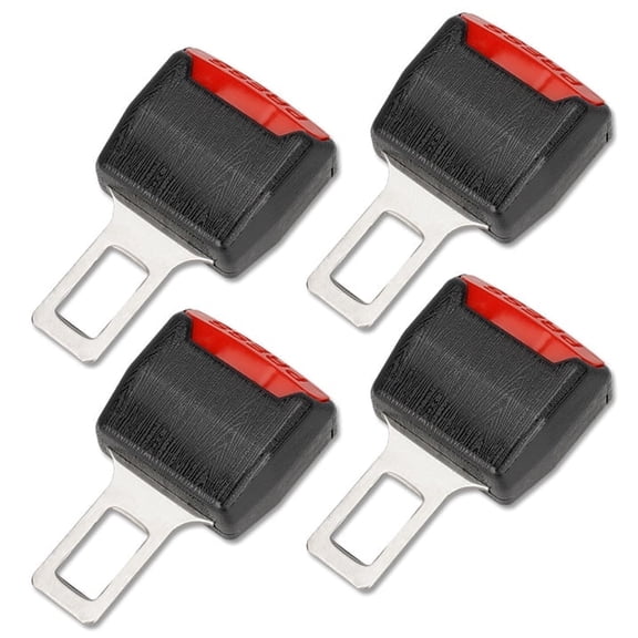 Hunlyman Seat Belt Cover Extension Shoulder Pads, Universal, Black, 4 Pack