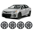 thumbnail image 1 of 4PCS Set 16" Hubcap Wheel Cover For 2014-2016 Toyota Corolla,Wheel Rim Cover Compatible With Steel Wheels,Snap On Hub Caps Replacement,ABS&PC Material,Matte Black Painted, 1 of 7