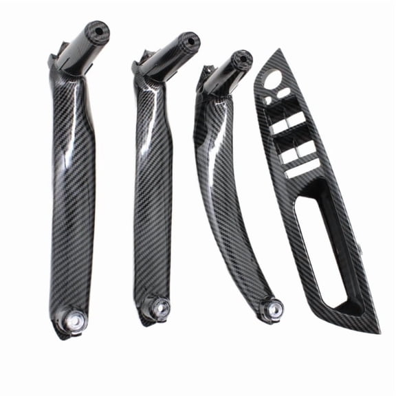 4PCS Set Car Front Driver Door Handle Armrest Cover Interior Panel Trim Cover For BMW X5 X6 E70 E71 2007-2013