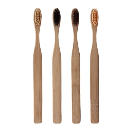 4PCS/Set Environmental Bamboo Toothbrush Oral Health Low Medium Soft Wood Handle Toothbrush