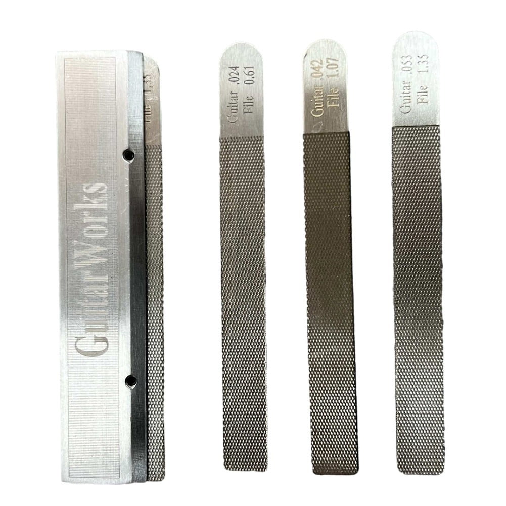 4PCS/Set Guitar Nut Files Fret Crowning Slot Filing Luthier Repair Tool Kit
