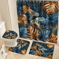 thumbnail image 1 of 4PCS/Set Highland Cow Bathroom Funny Animal Highland Cow Sitting on The Toilet Reading a Newspaper Shower Curtains for Bathroom Decor,Black Grey Bathroom Decor,Waterproof Fabric Bath Curtain, 1 of 6