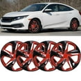 thumbnail image 1 of 4PCS/Set Hubcap Compatible with 2016-2025 Honda Civic Sedan,16" Wheel Rim Cover Compatible with Steel Wheels,Snap on Installation,Black Lacquer & Red Lacquer, 1 of 7