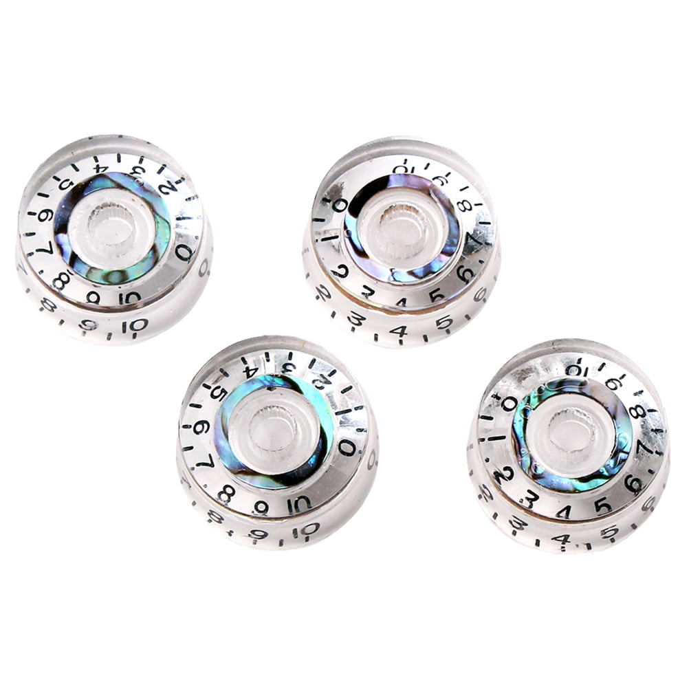 4PCS/Set Round Guitar Knobs Volume Tone Control Knobs Rotary Knobs