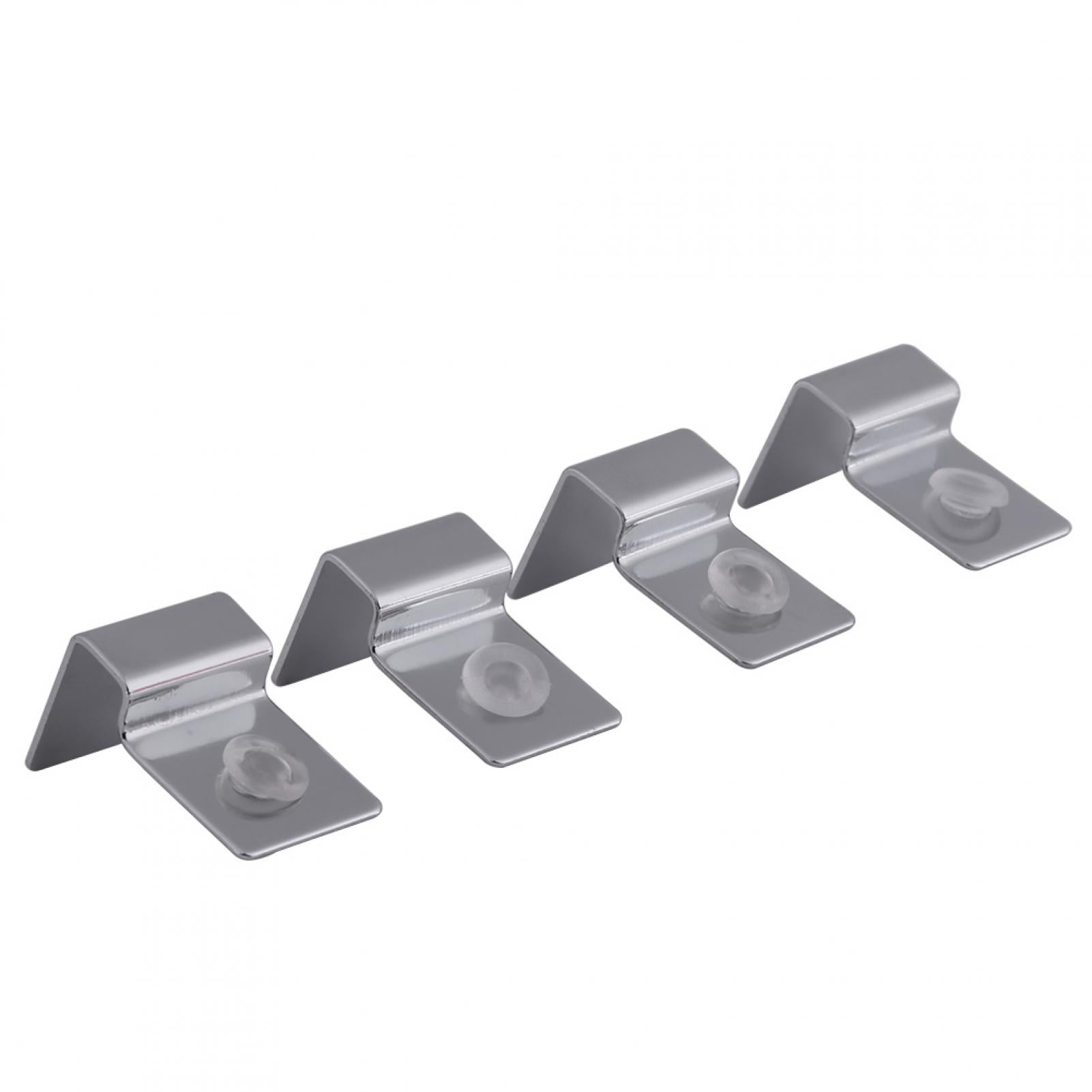 4PCS/Set Stainless Steel Aquarium Fish Tank Glass Cover Clip Support
