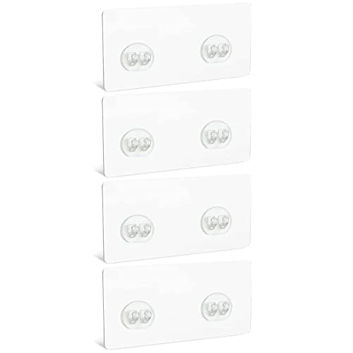 4PCS Shower Caddy Adhesive Sticker Replacement Hook for Corner Shower Caddy Bathroom Rack Shelf Soap Dish Basket Wall Hanging Hook with Strong Sticky,No Drilling