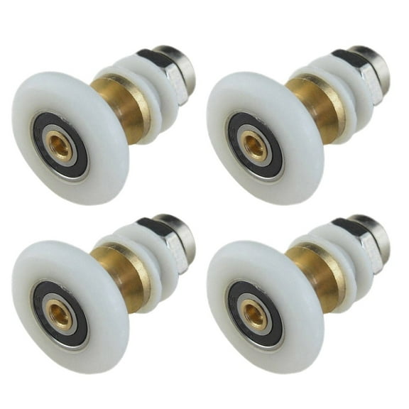4PCS Shower Room Pulley Bathroom Glass Sliding Door Pulley Eccentric Wheel