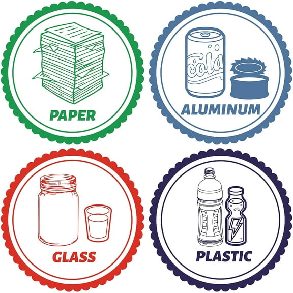 4PCS Sign Window Sticker Decals Static Glass Clings Sliding Door Non Adhesive Vinyl Film Home Decals for DIY Making