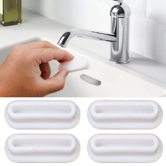 4PCS Silicagel Sink Overflow Cap Hole Cover Bathroom Oval Basin Trim Reusable
