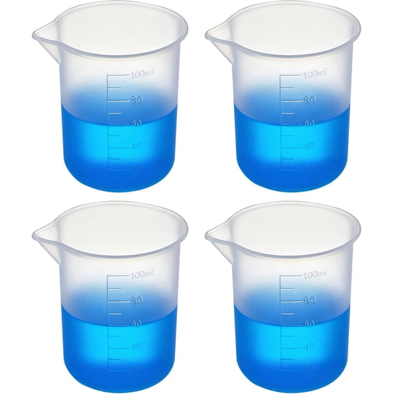 4PCS Silicone Laundry Detergent Cup Holder - Liquid Laundry Detergent Dispenser Cups Reusable, Flexible Washable Liquid Measuring Cups for Home, Dorm, Hotel
