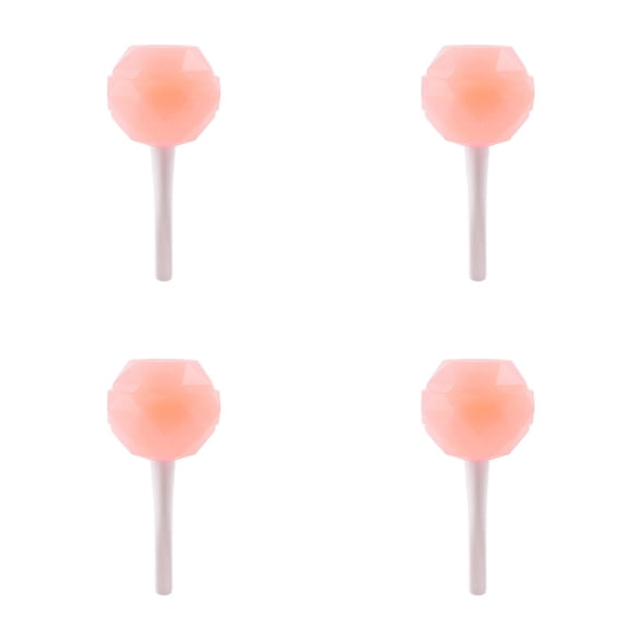 4PCS Silicone Lollipop Ice Cream Maker, Homemade Popsicle Molds, DIY Popsicle Maker for Summer Parties, Reusable Lollipop Ice Cream Molds，1.8X3.7in(Orange)