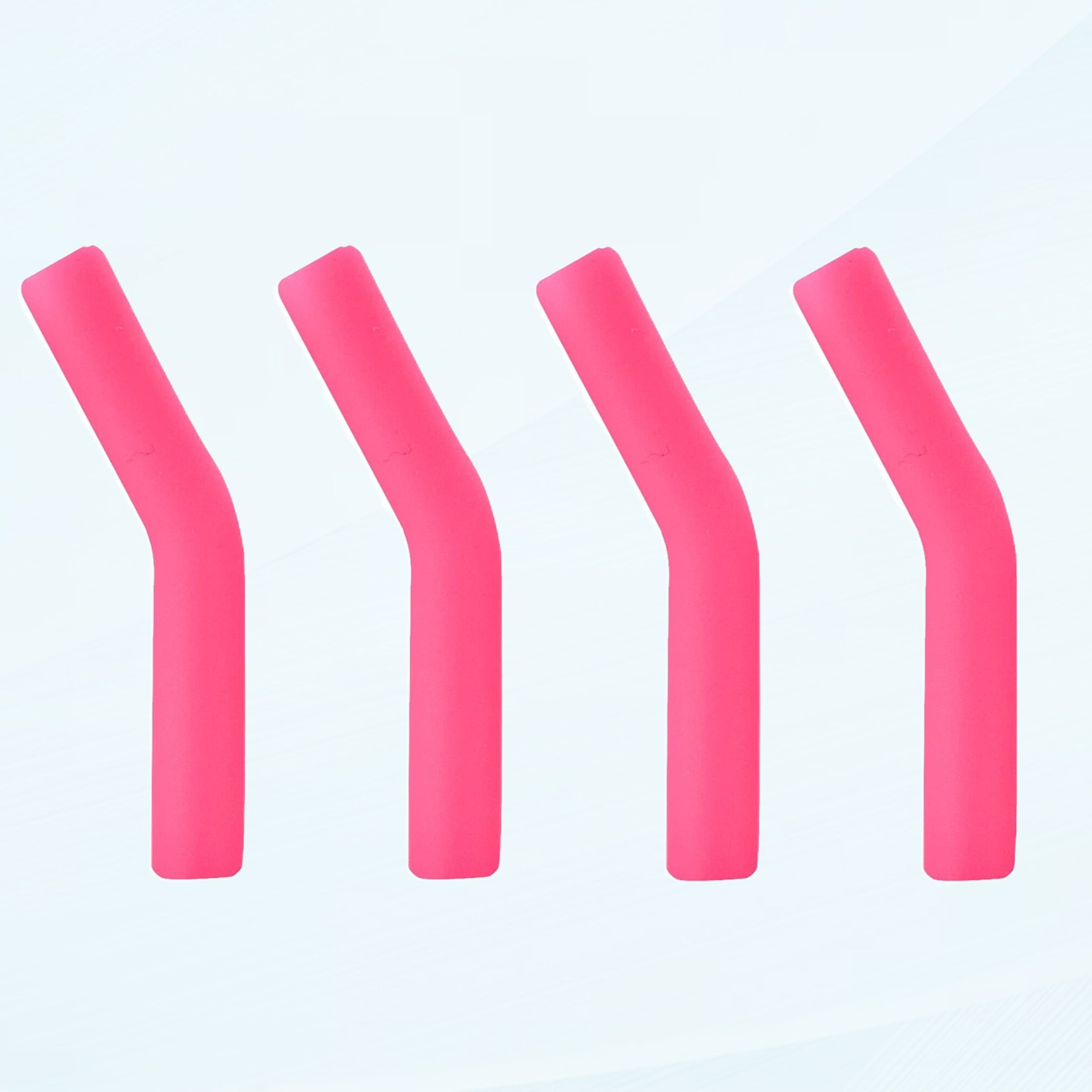 4PCS Silicone Straw Tips - Rubber Metal Tips for Food Grade Straws Only ...