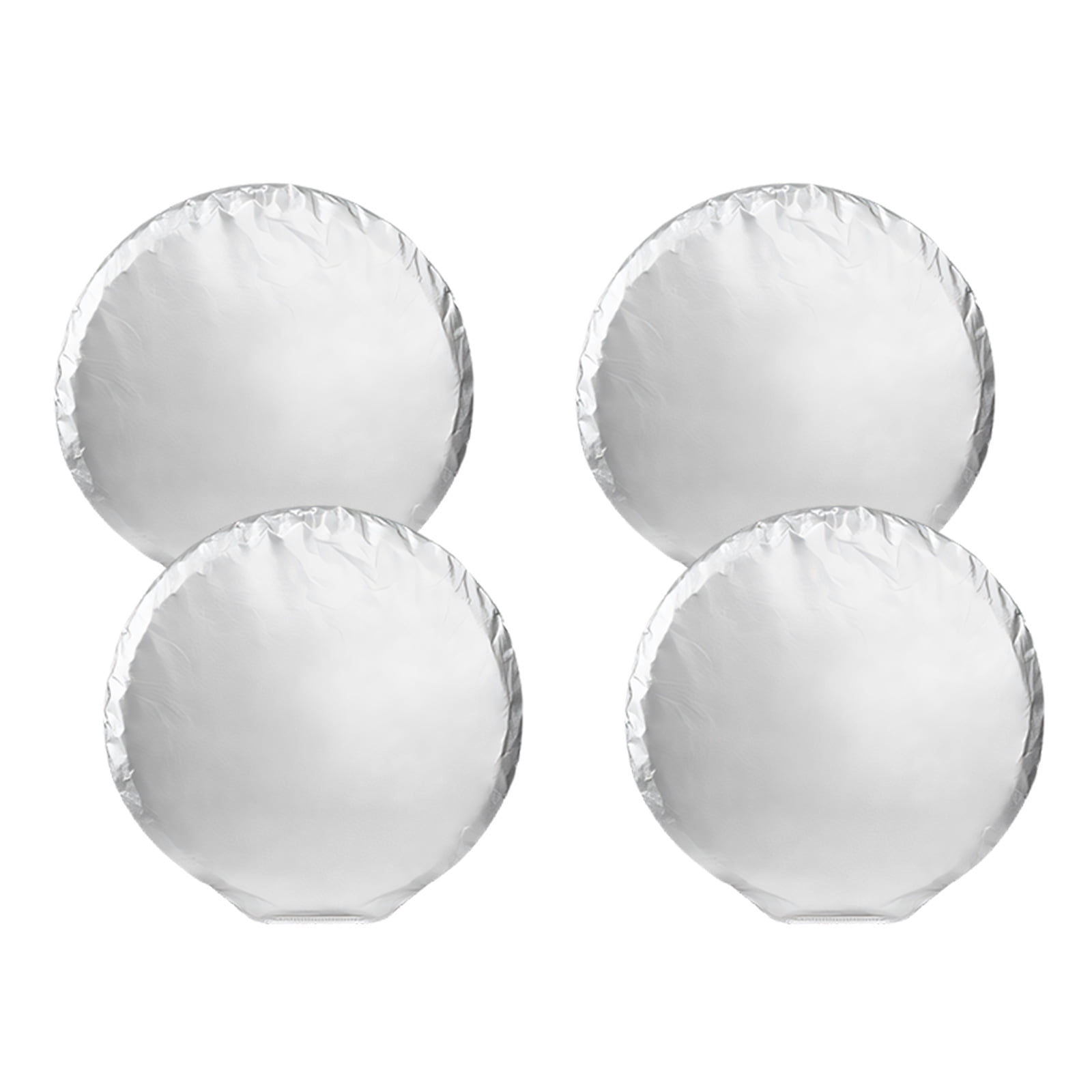 4PCS Silver Tire Guard Covers Water discouraging Sun Deflecting Design ...