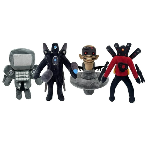 4PCS SkiToi Toilte Toy  Skibidi  Plush,Speakerman Plush,Cameraman Plush 11.2in Stuffed Animal Plushie Doll Toys Gift for Kids Fans Collectors Aldults Gift