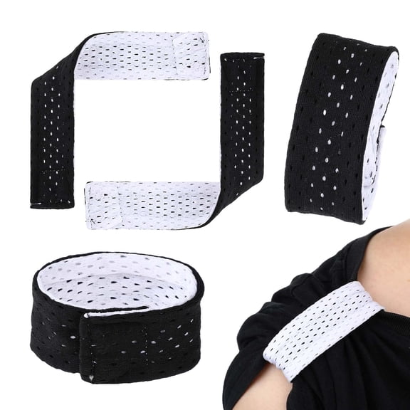 4PCS Sleeve Bands Holders Sports Shirts Jersey Clips Ties Solid Color Fasteners Straps for Soccer Softball Baseball Black -