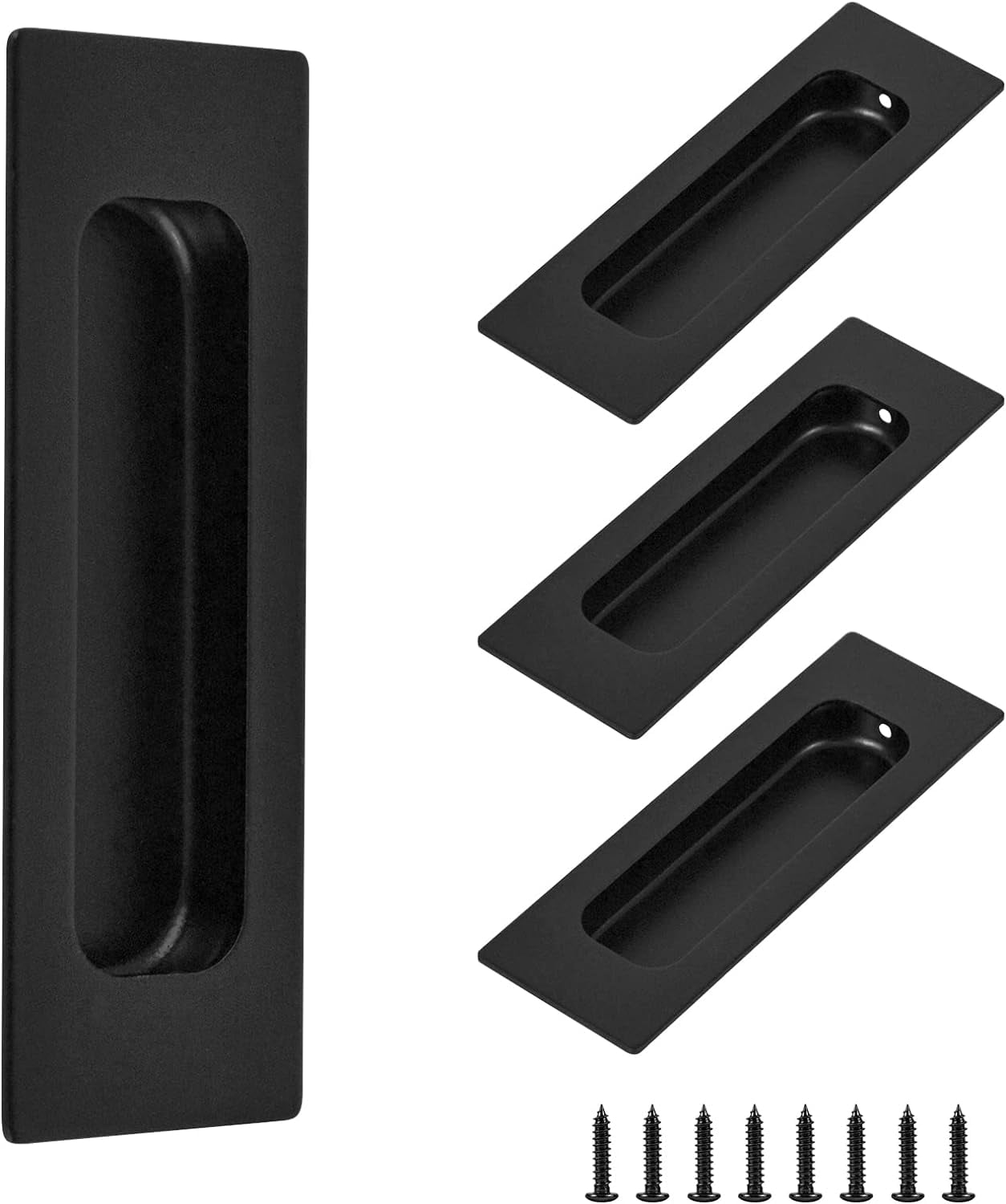 4PCS Sliding Door Pulls Flush Door Handles, 43/4'' Flush Pulls