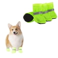 thumbnail image 1 of 4PCS Small Dog Shoes, Breathable Mesh Boots,Summer Breathable Dog Boots Nonslip Sole Paw Protector for Small Medium Dogs (Green, L), 1 of 7