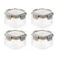 thumbnail image 1 of 4PCS Small Food Storage Containers With Lids,55mL,Reusable ,Square,Stackable Food Storage Containers,Freezer Storage Containers,Plastic Food Storage Containers, 1 of 4