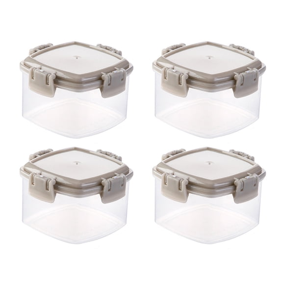 4PCS Small Food Storage Containers With Lids,55mL,Reusable ,Square,Stackable Food Storage Containers,Freezer Storage Containers,Plastic Food Storage Containers