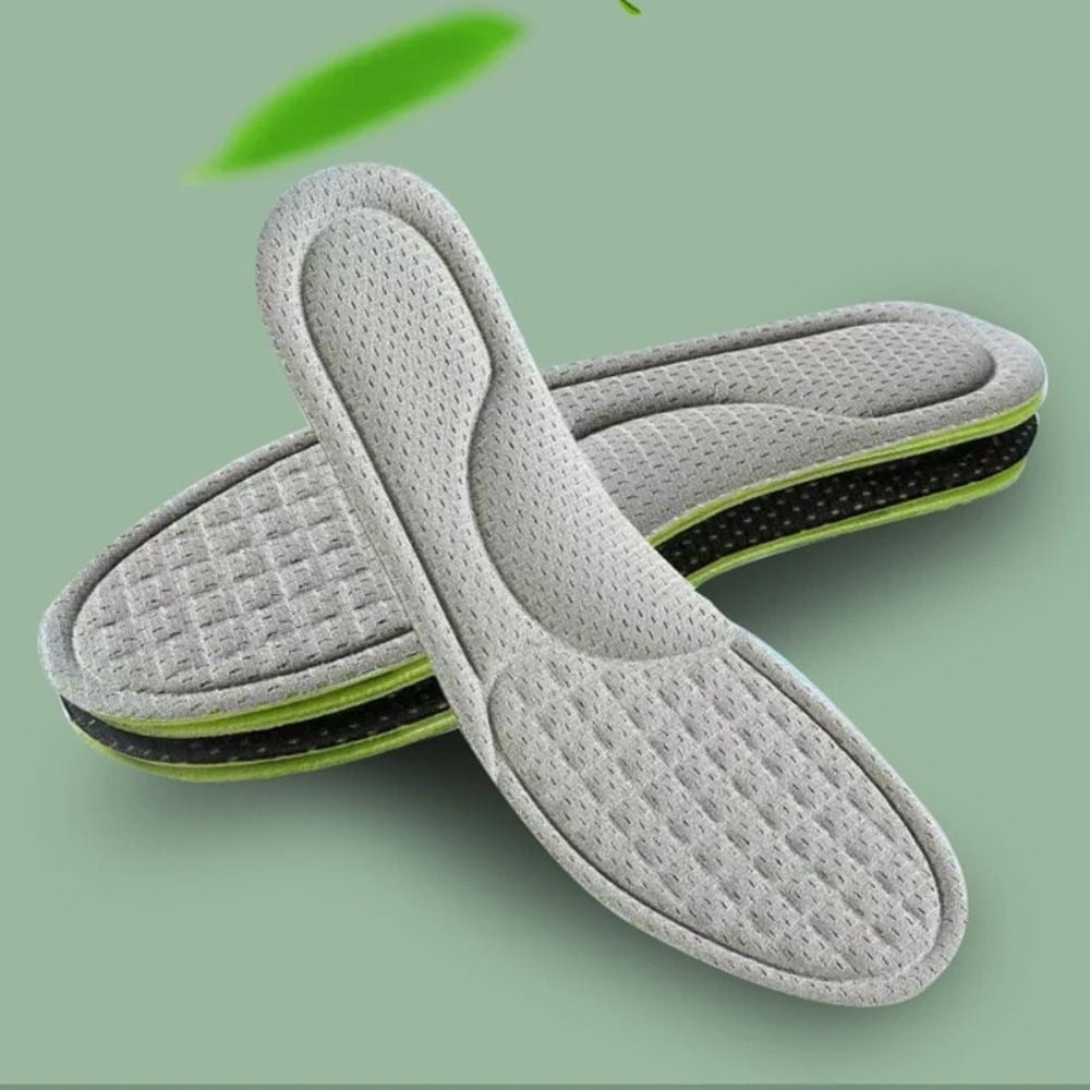 4PCS Soft Men Women AbsorbSweat Breathable Memory Foam Insoles Sport Insole Feet Orthopedic Shoe