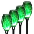 thumbnail image 1 of 4PCS Solar Lights Outdoor, Solar Torch Light W/Green Flickering Flame for Garden Decor, Solar Garden Lights, Waterproof Solar Powered Lights for Outside Patio Pathway Yard Decoration, 1 of 9