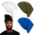 thumbnail image 1 of 4PCS Spandex Dreadlock Cap, Tube Unisex Bands Elastic Long Hair Dreads Head Wraps, Cap Locks Headbands for Men Women Accessories, 1 of 7
